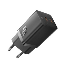 Сетевое зарядное устройство Baseus GaN5 Pro 2xUSB-C 40 Вт черное