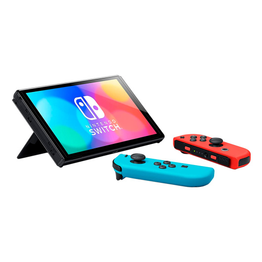 Игровая приставка Nintendo Switch OLED 64 ГБ, Неоновый синий/красный