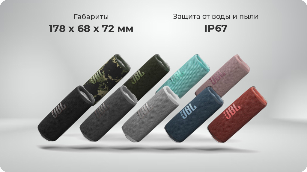 Портативная акустика JBL Flip 6 черная